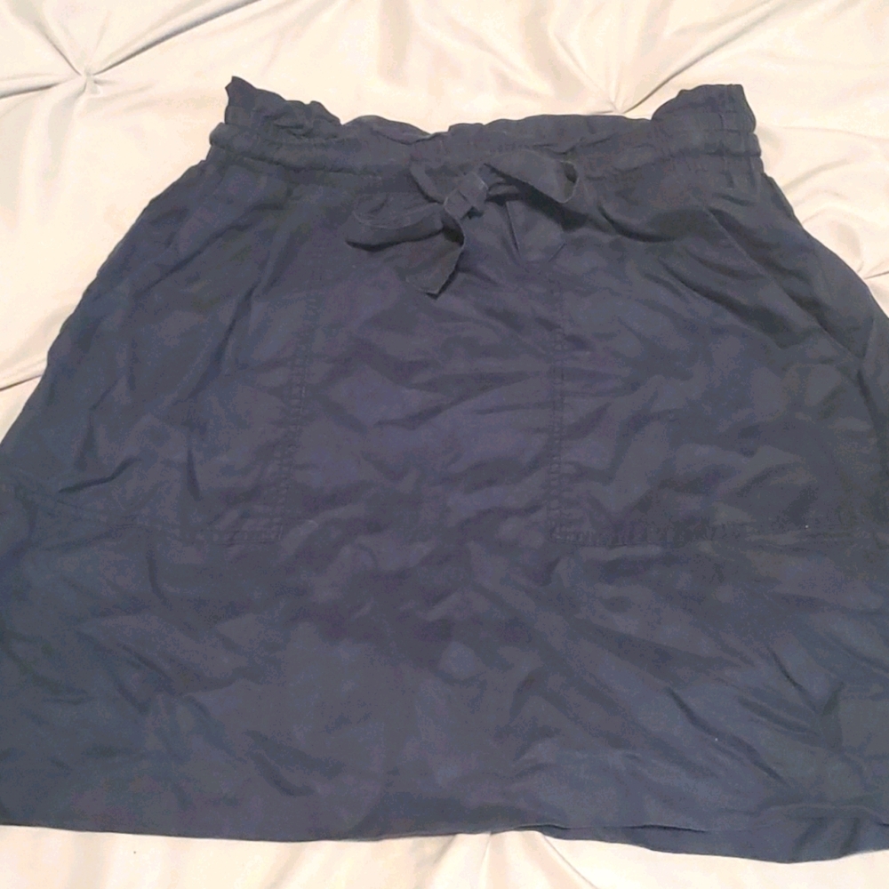 HM Paper Bag Navy Skirt